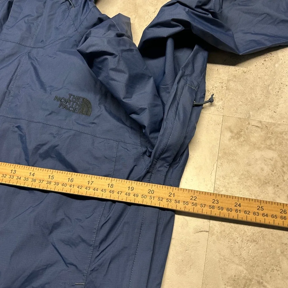 The North Face DryVent Rain Jacket Navy Blue Mens Small Waterproof Hooded Coat